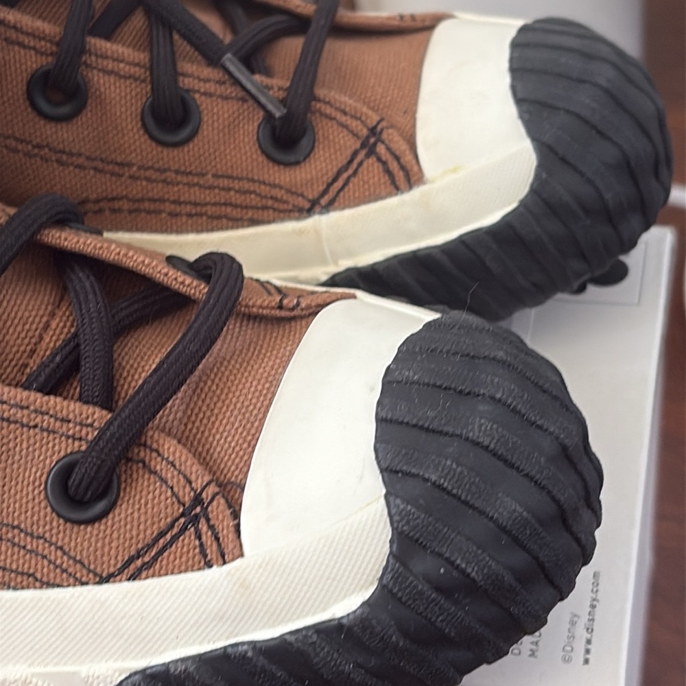 Converse Gore-Tex Brown High-Top Sneakers with Black and Orange Accents W- 7 M-5 - Picture 14 of 14